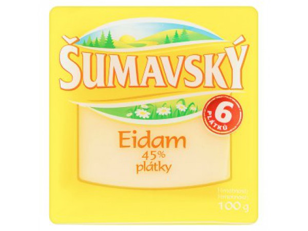 Šumavský Сыр Эдам 45 ломтики 100 г